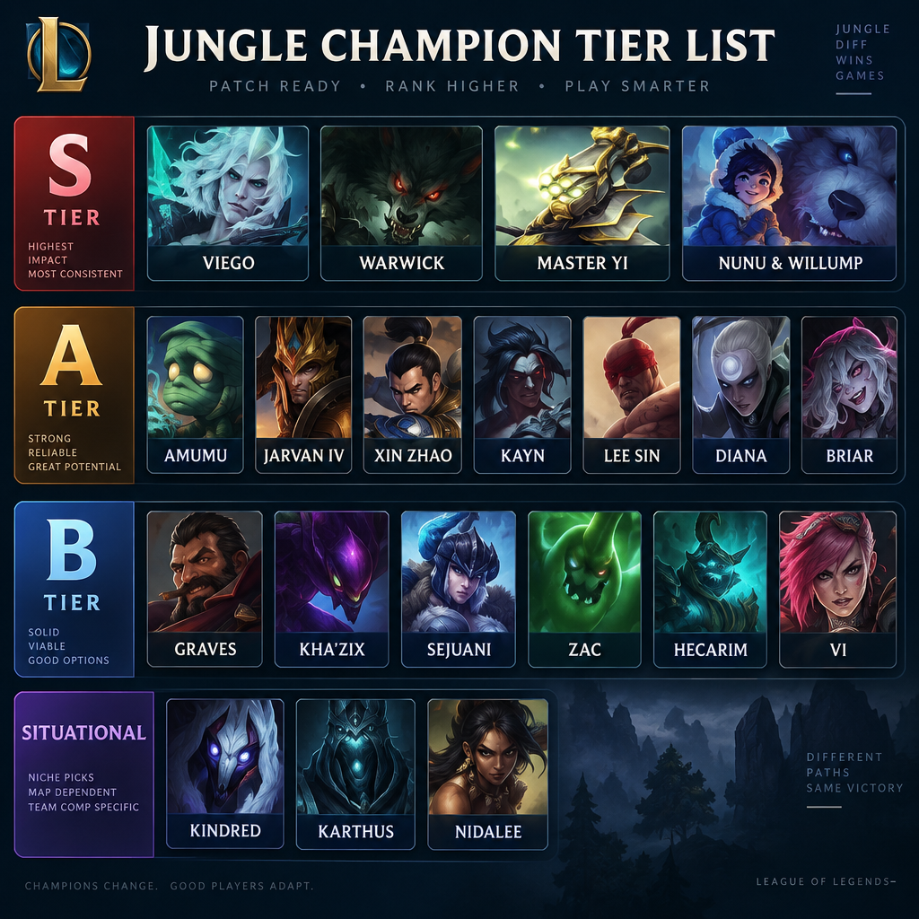 Jungle Tier List Chart