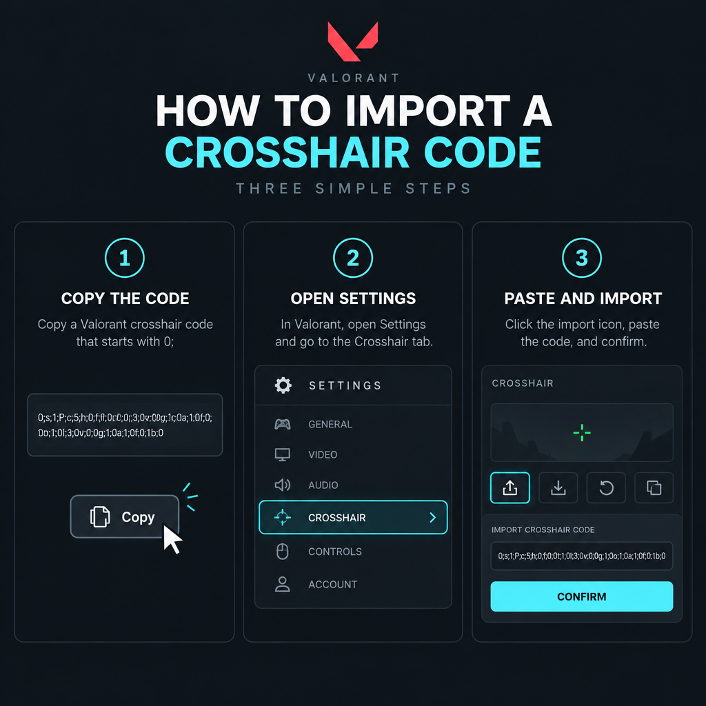 Crosshair Import Steps